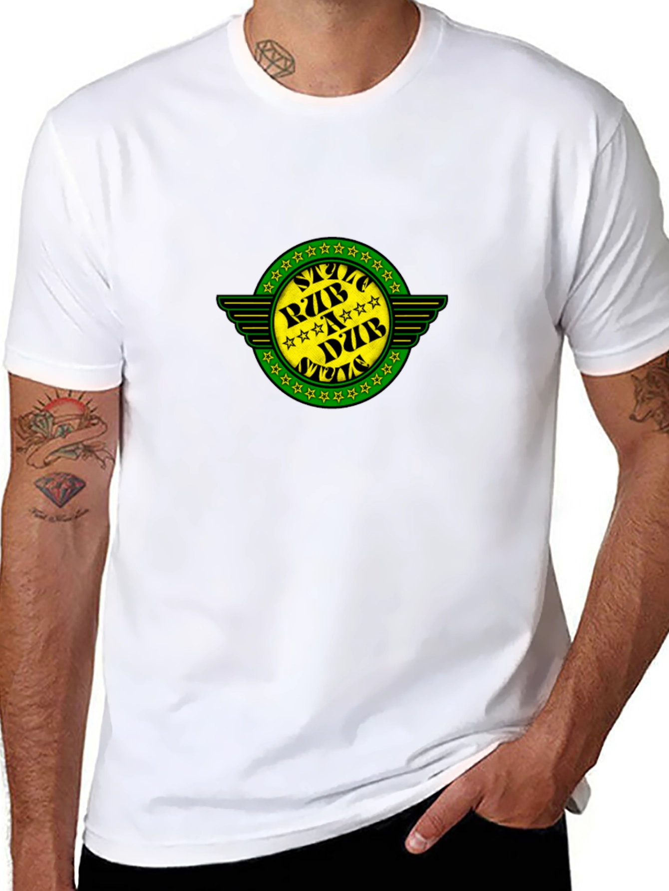 Graphic Tee - Star RZBADZB NUZB Design Black