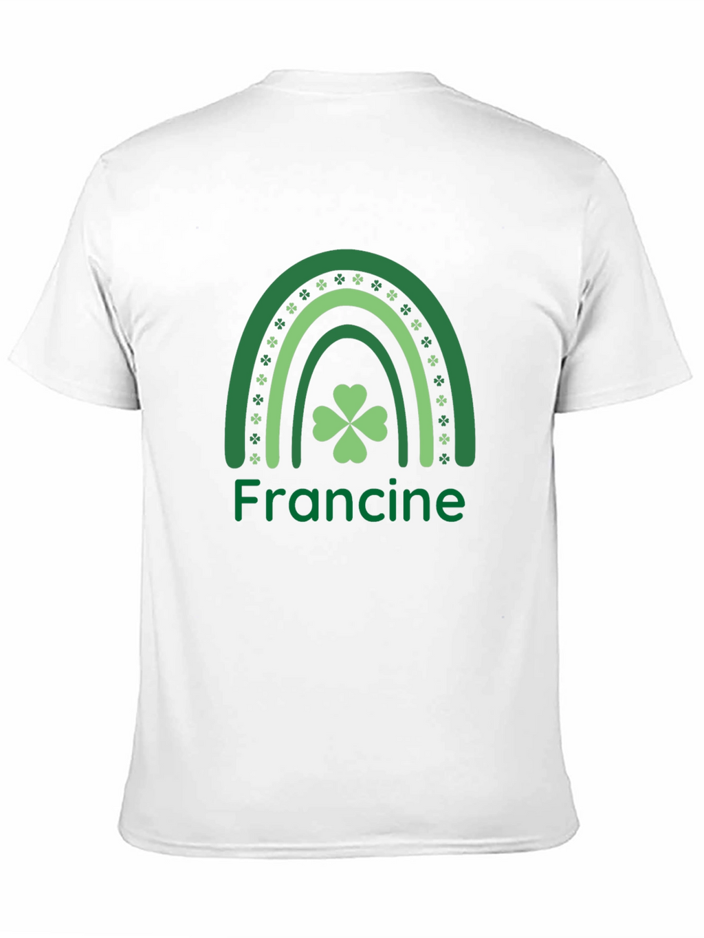 St. Patricks Day Francine Shamrock Rainbow T-Shirt