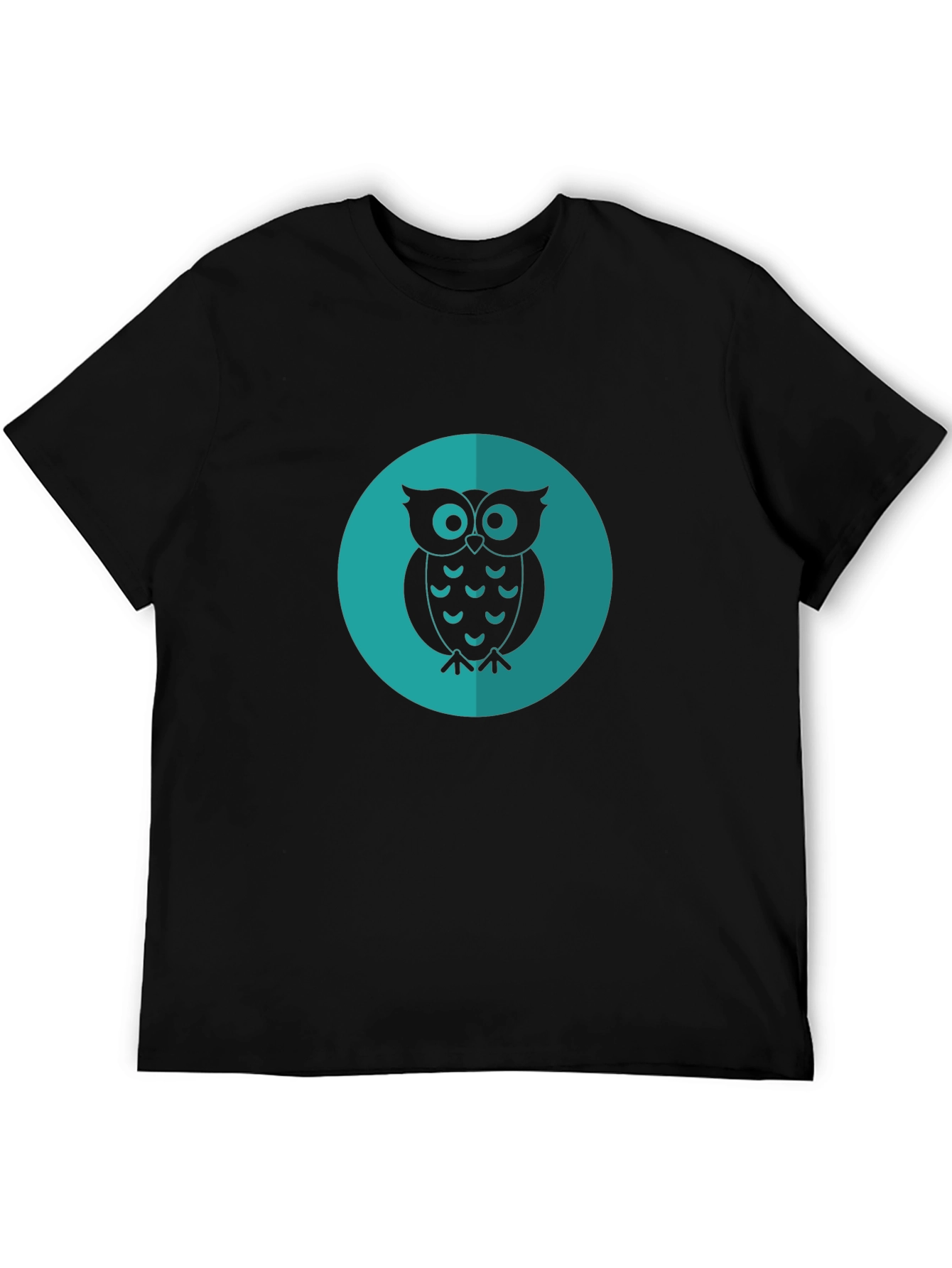 Owl Graphic Tee - Cool & Casual Black T-Shirt