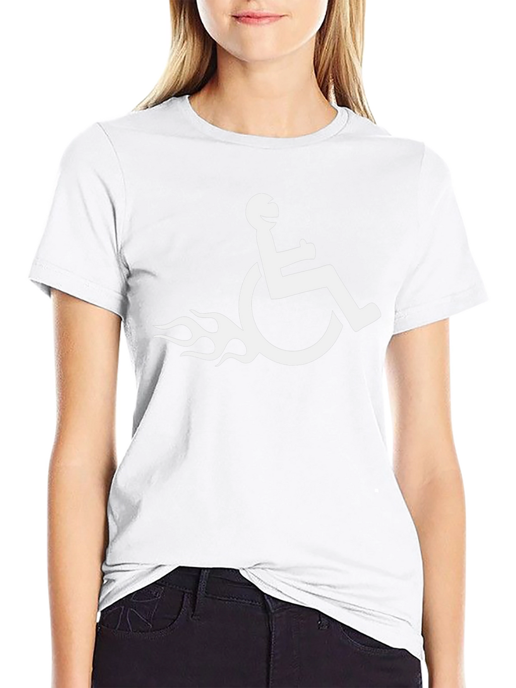 Black T-Shirt - Wheelchair Rider Design