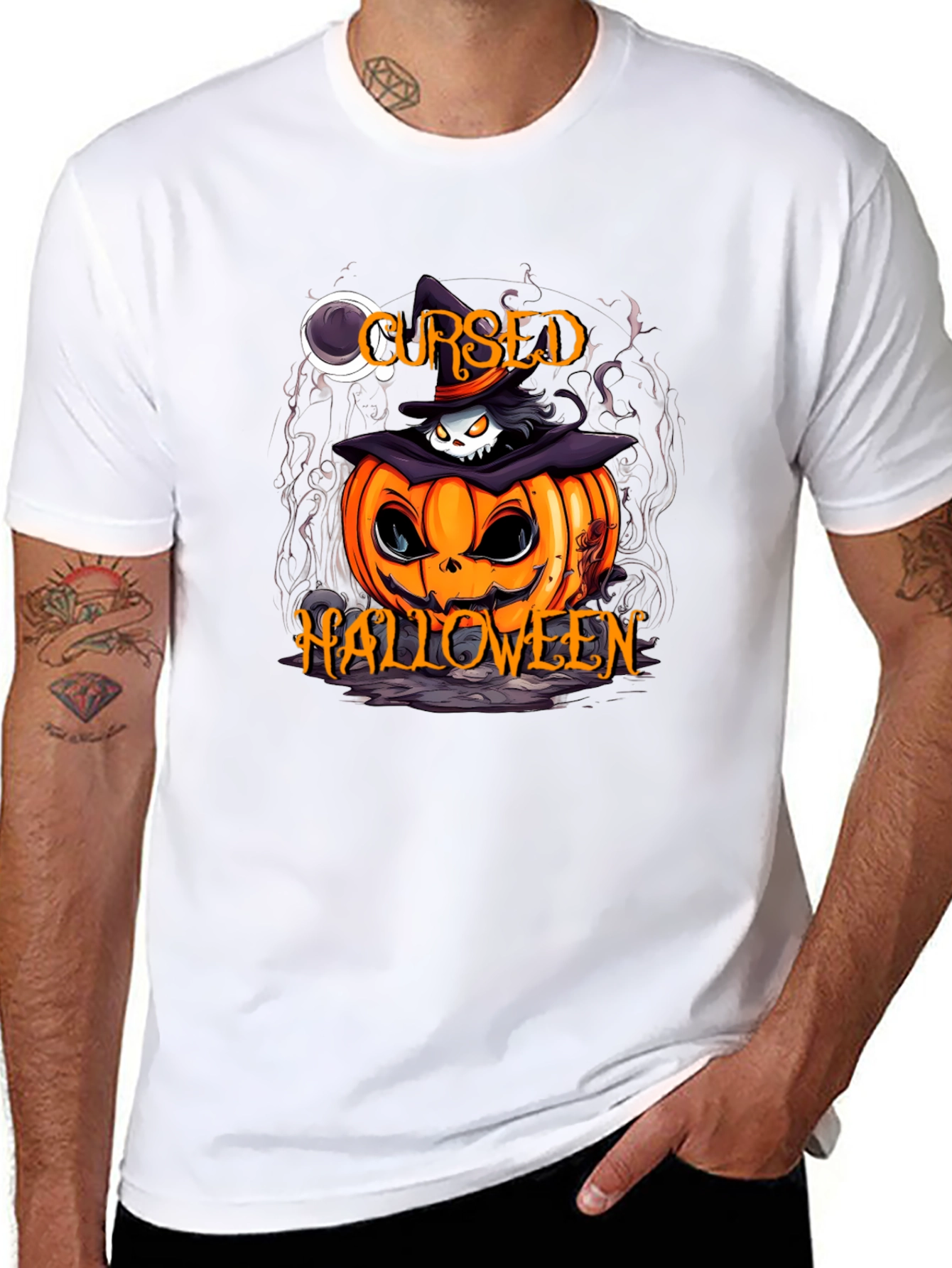 Cursed Halloween Pumpkin T-Shirt
