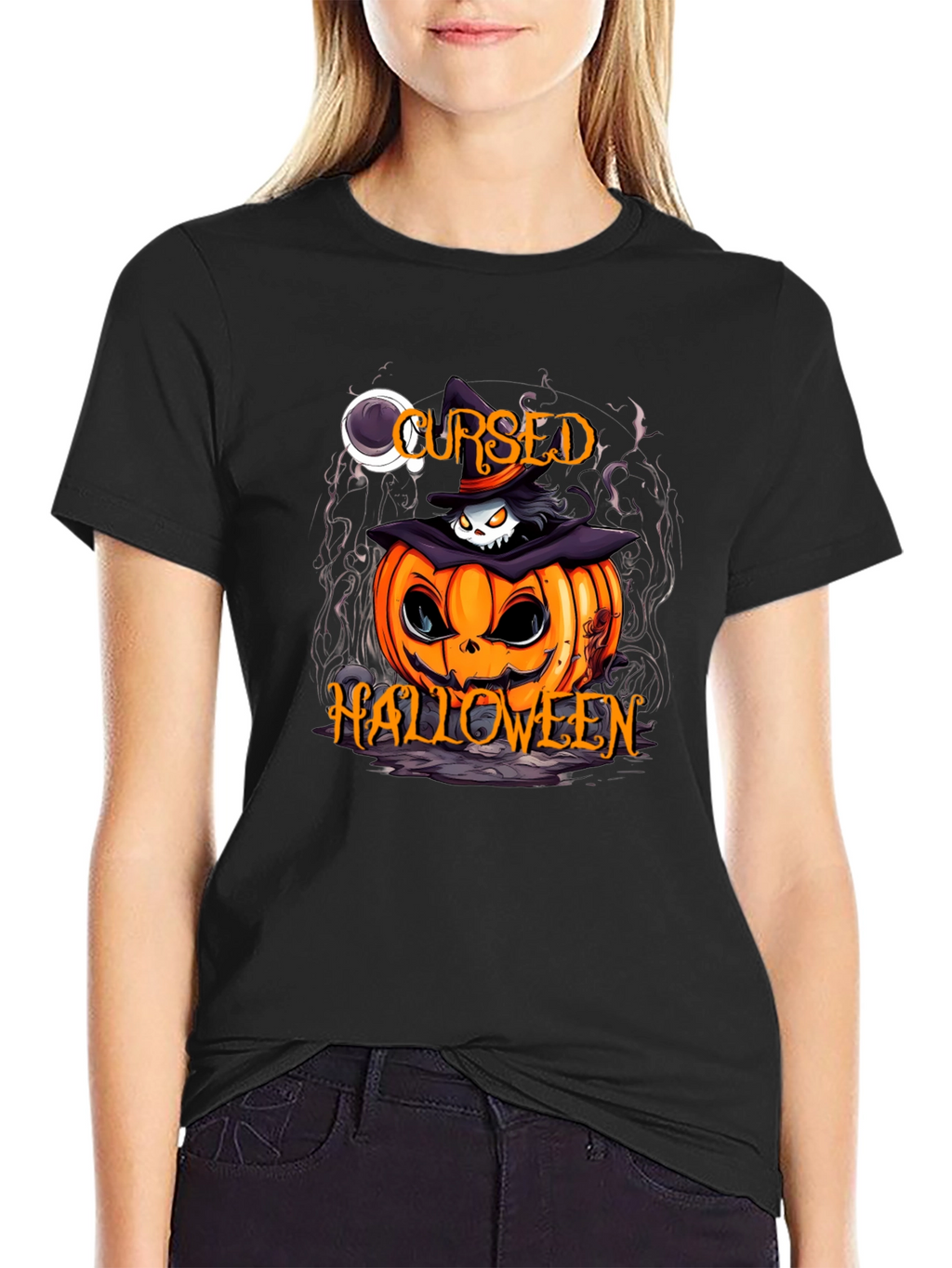 Cursed Halloween Pumpkin T-Shirt
