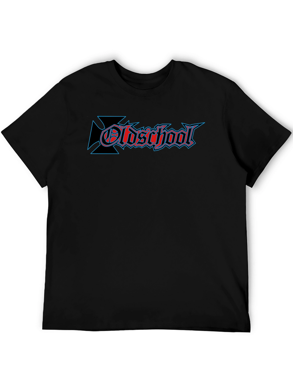 Oldschool Graphic Print Black T-Shirt