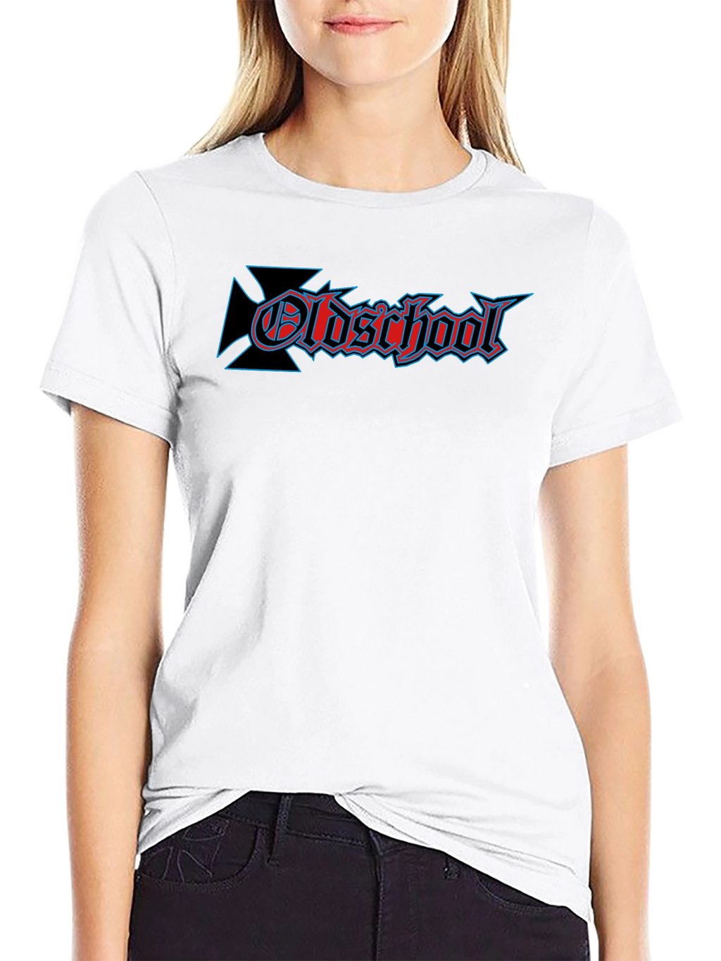 Oldschool Graphic Print Black T-Shirt