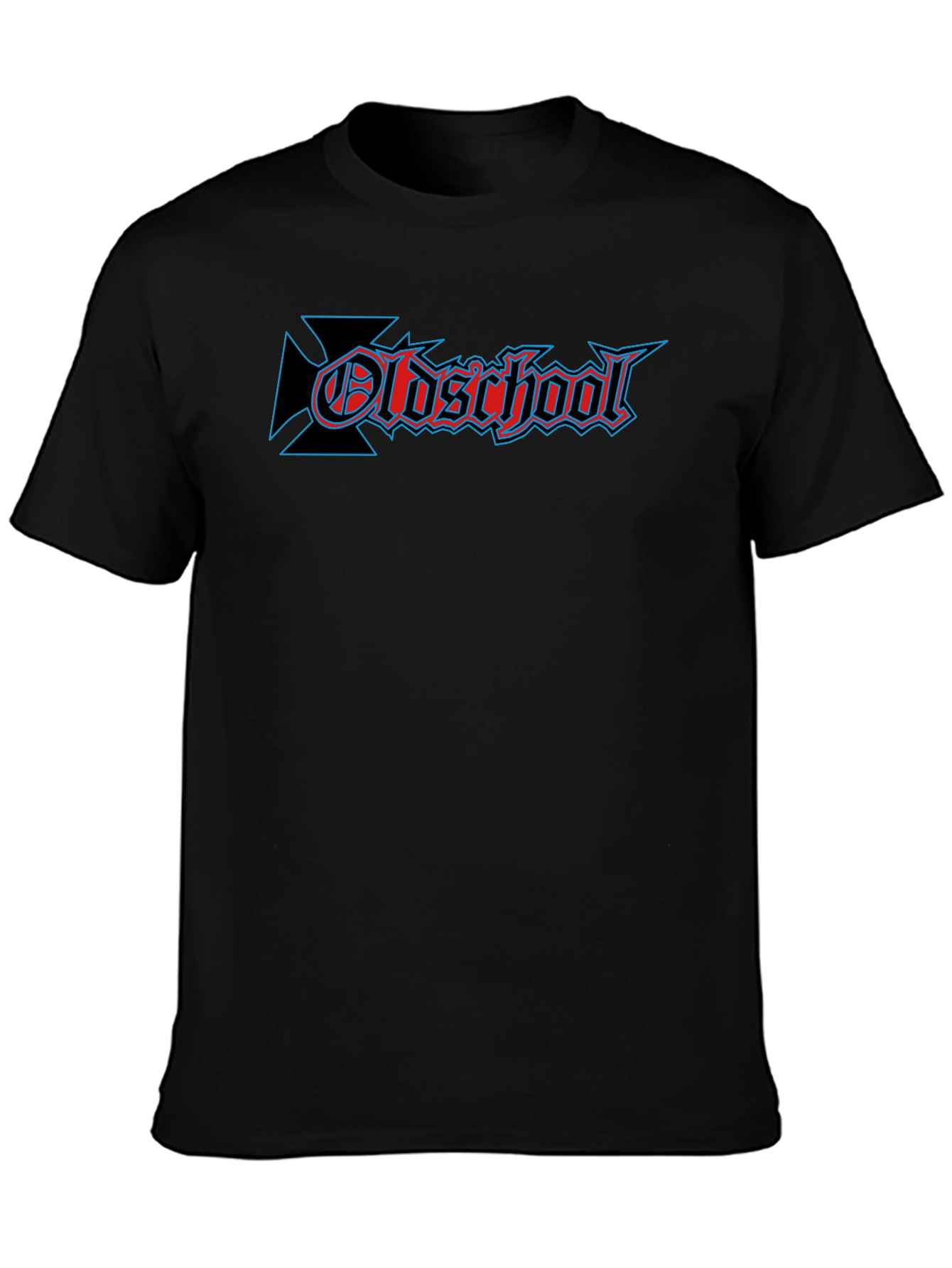 Oldschool Graphic Print Black T-Shirt