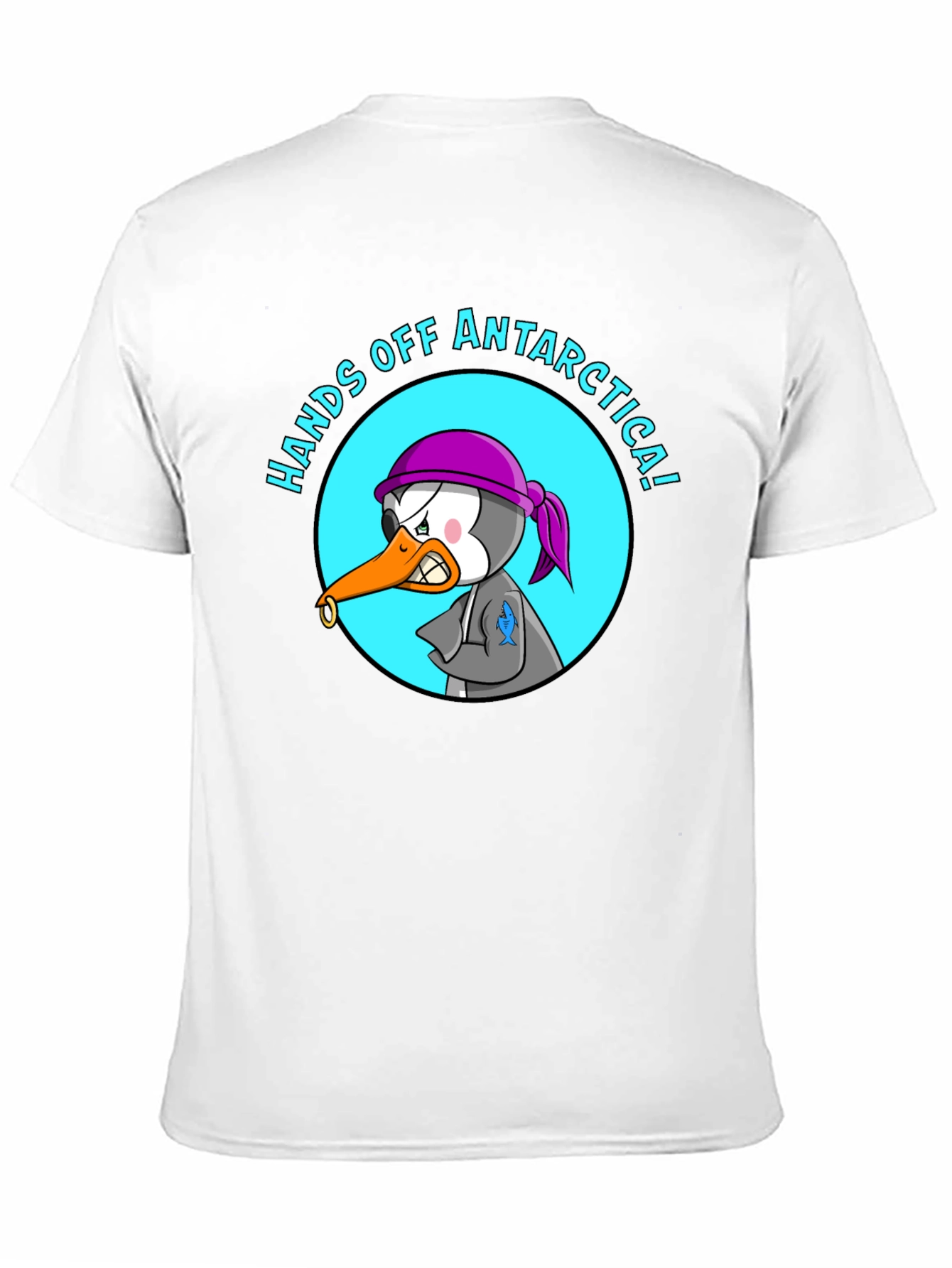 Hands Off Antarctica T-Shirt - Angry Penguin