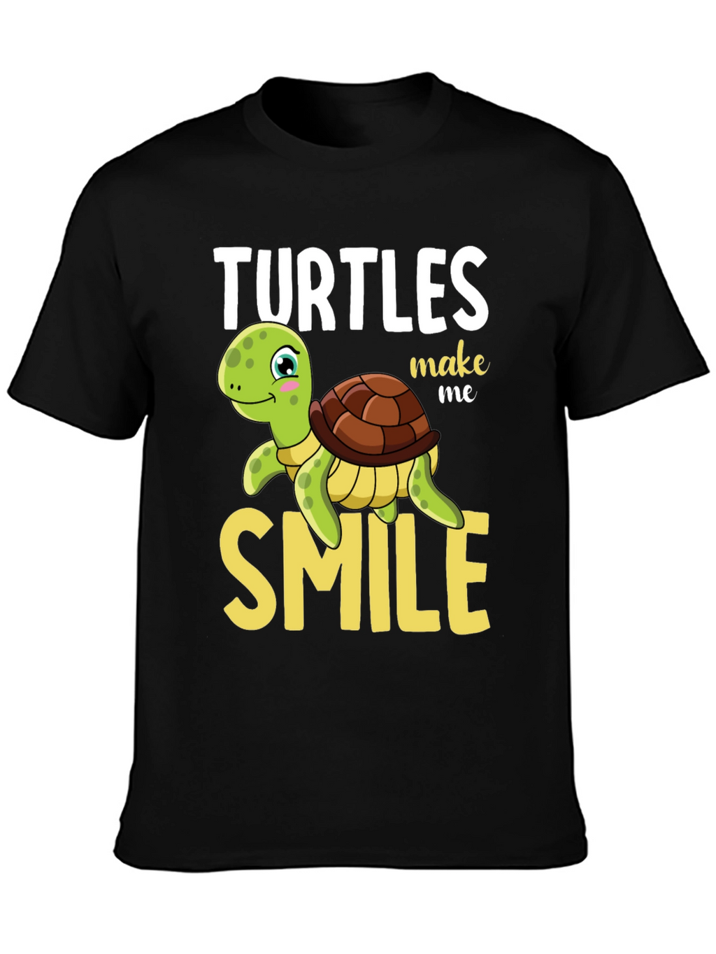 Turtles Make Me Smile Graphic T-Shirt