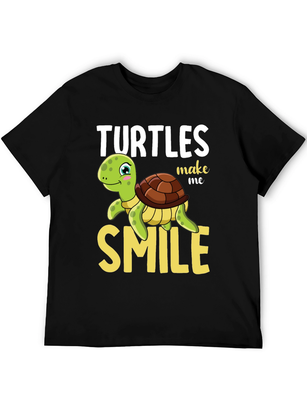 Turtles Make Me Smile Graphic T-Shirt