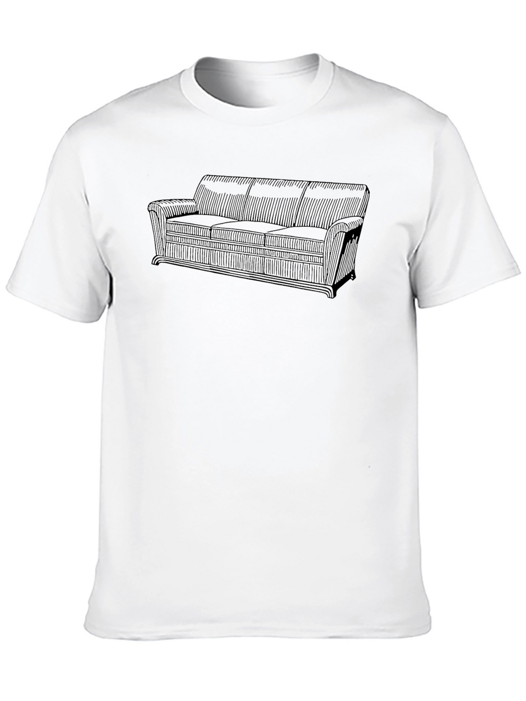 Retro Couch Graphic Tee - Classic Comfort Style