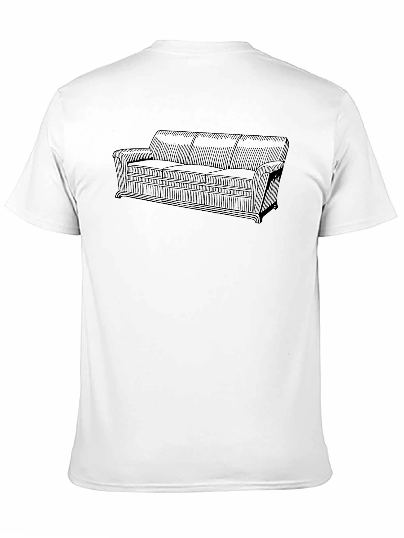 Retro Couch Graphic Tee - Classic Comfort Style