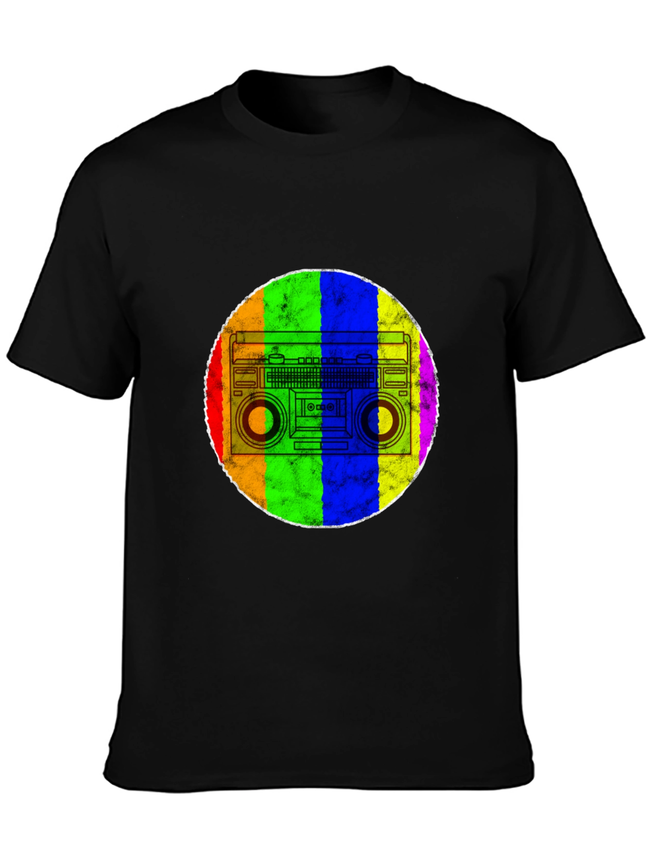 Retro Rainbow Boombox T-Shirt