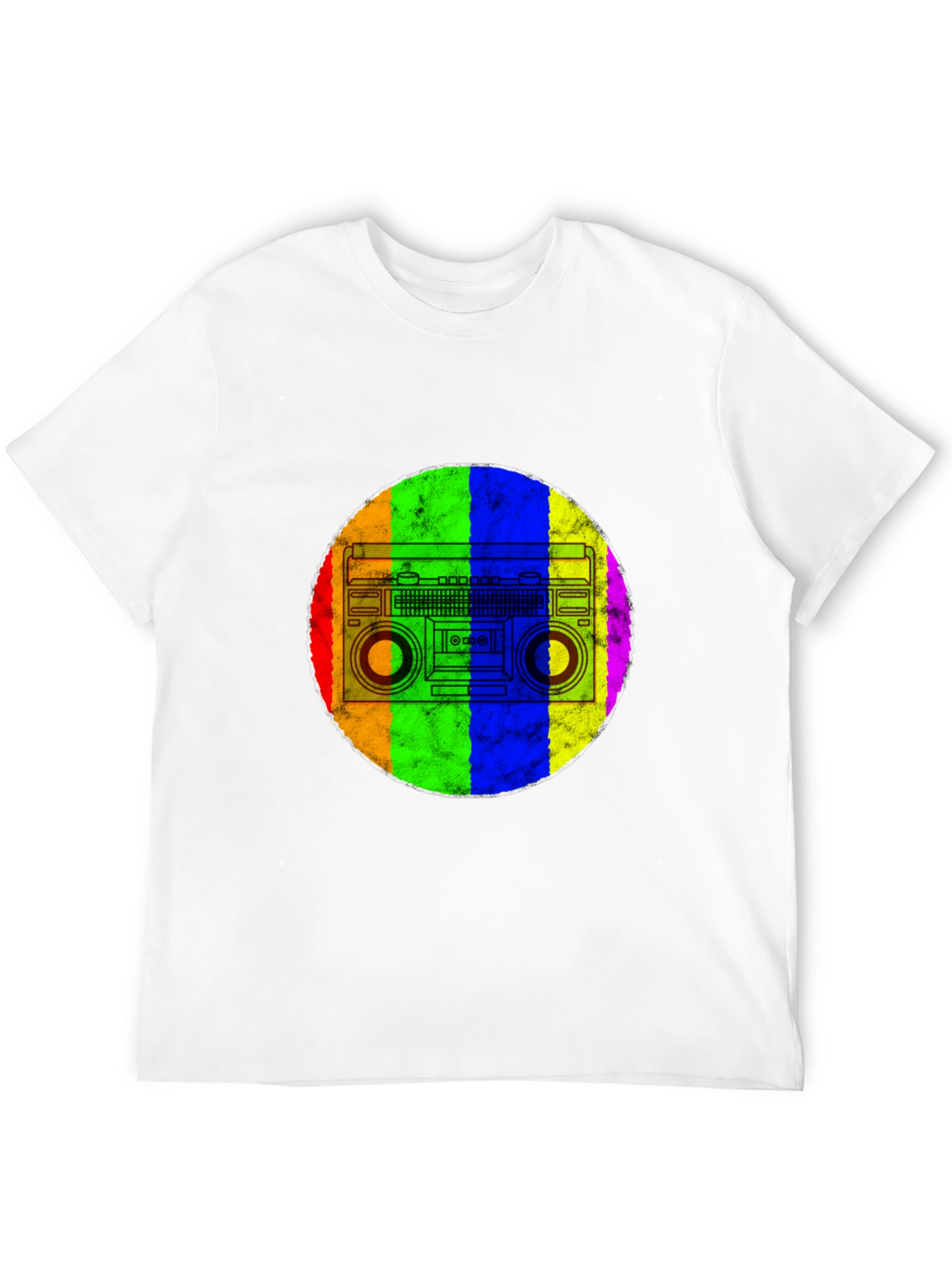 Retro Rainbow Boombox T-Shirt
