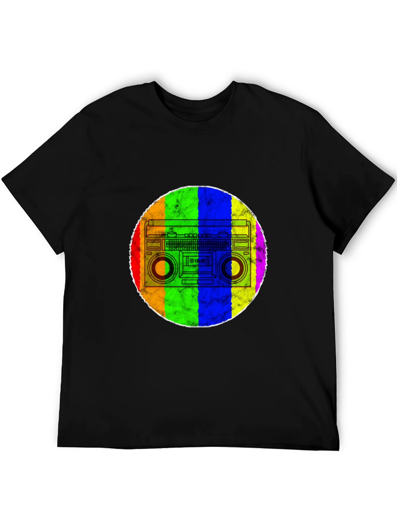 Retro Rainbow Boombox T-Shirt