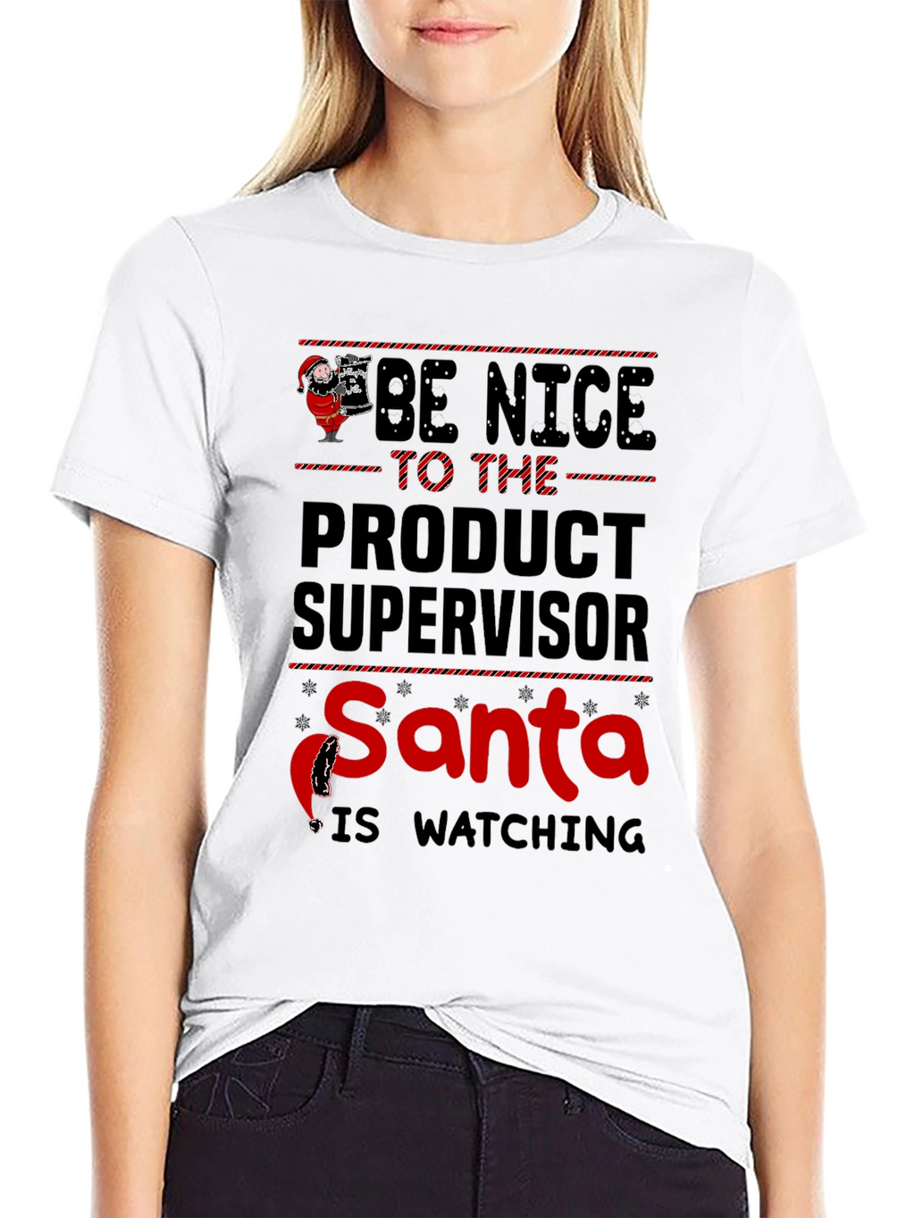 Product Supervisor Santa Christmas Graphic Tee