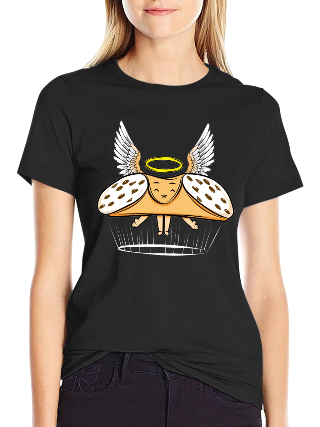 Cannoli Angel Graphic Tee - Sweet & Heavenly!