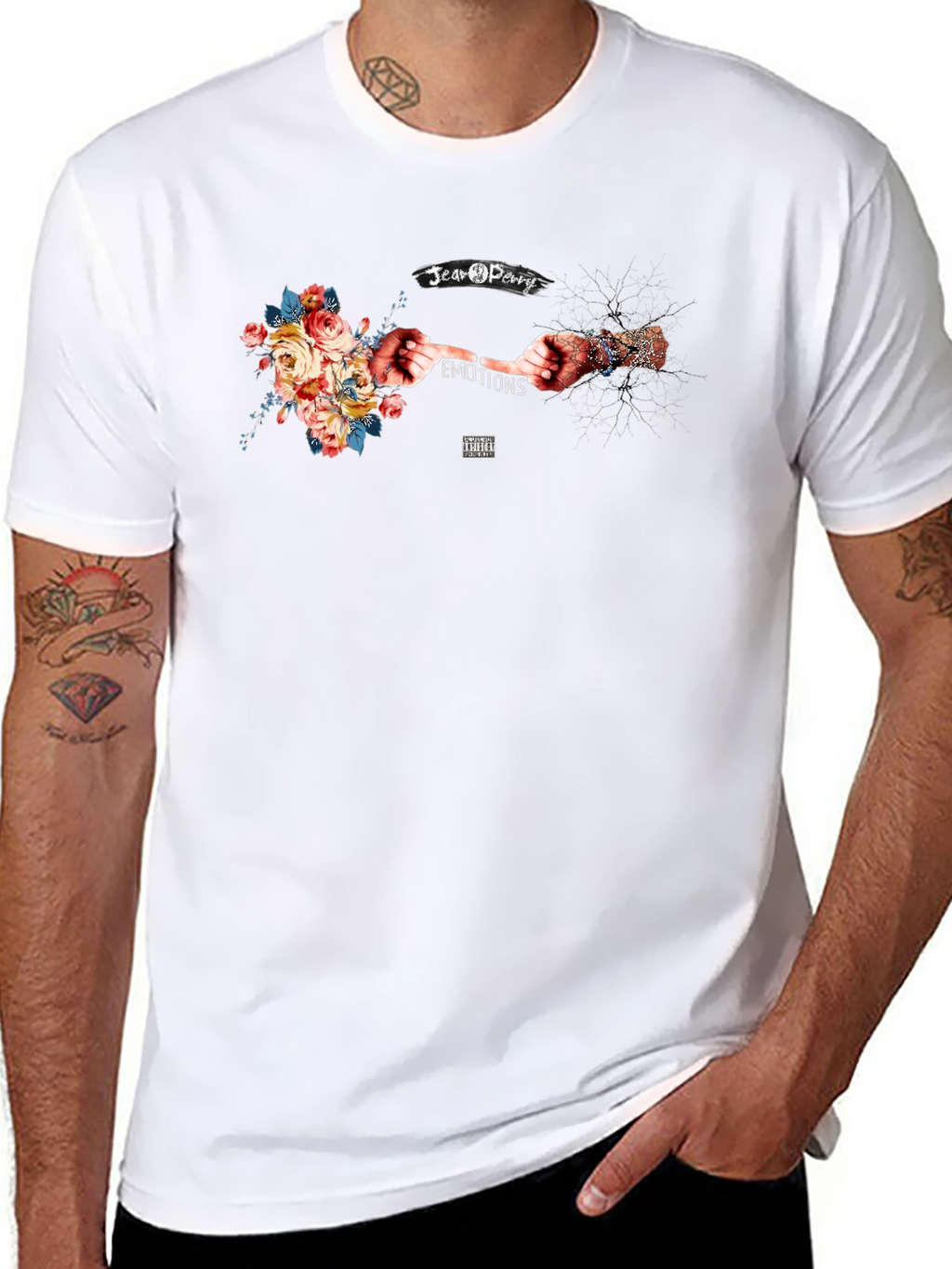 Jean Perry Emotions Graphic T-Shirt - Black