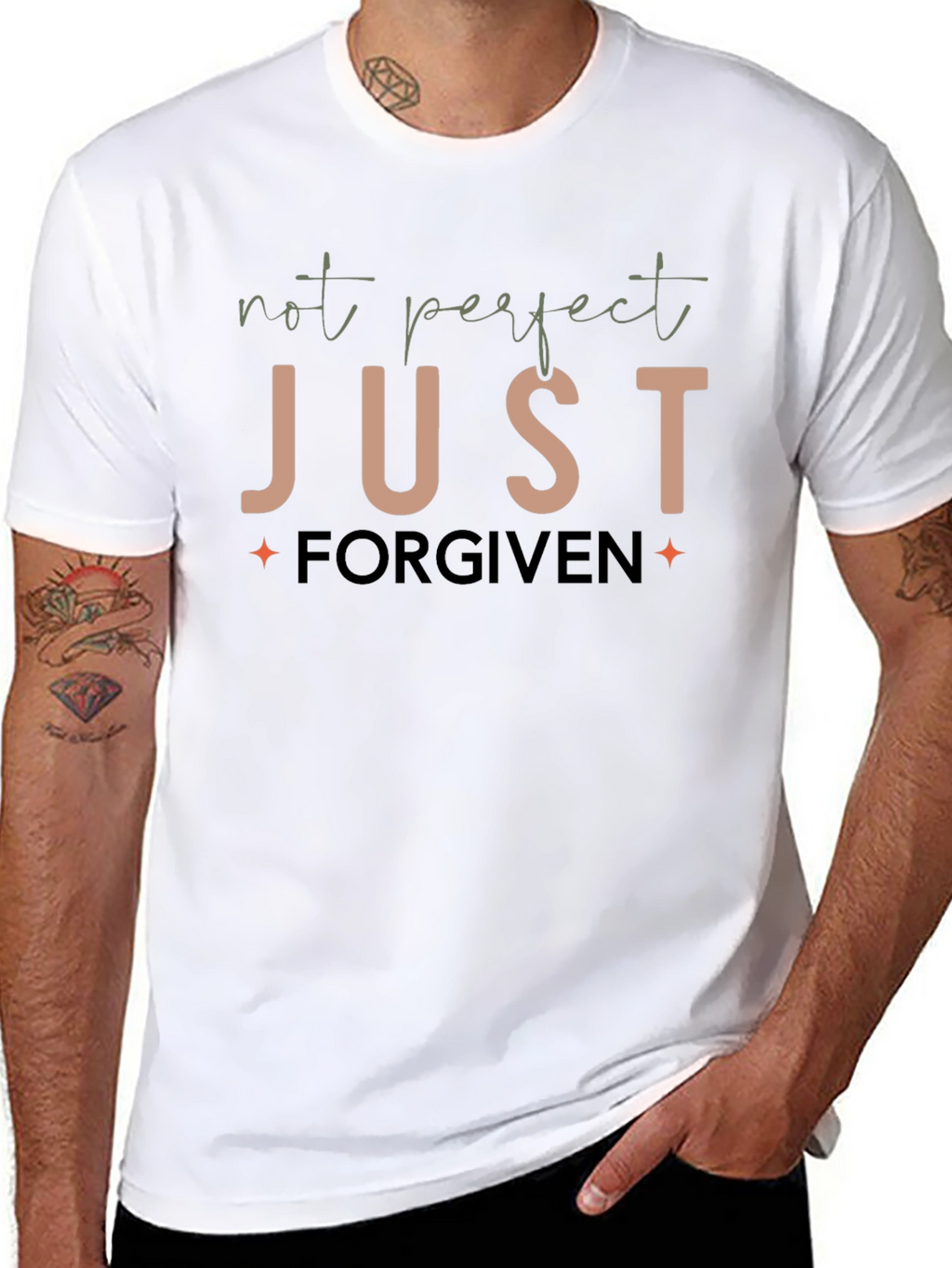 Not Perfect Just Forgiven Graphic T-Shirt