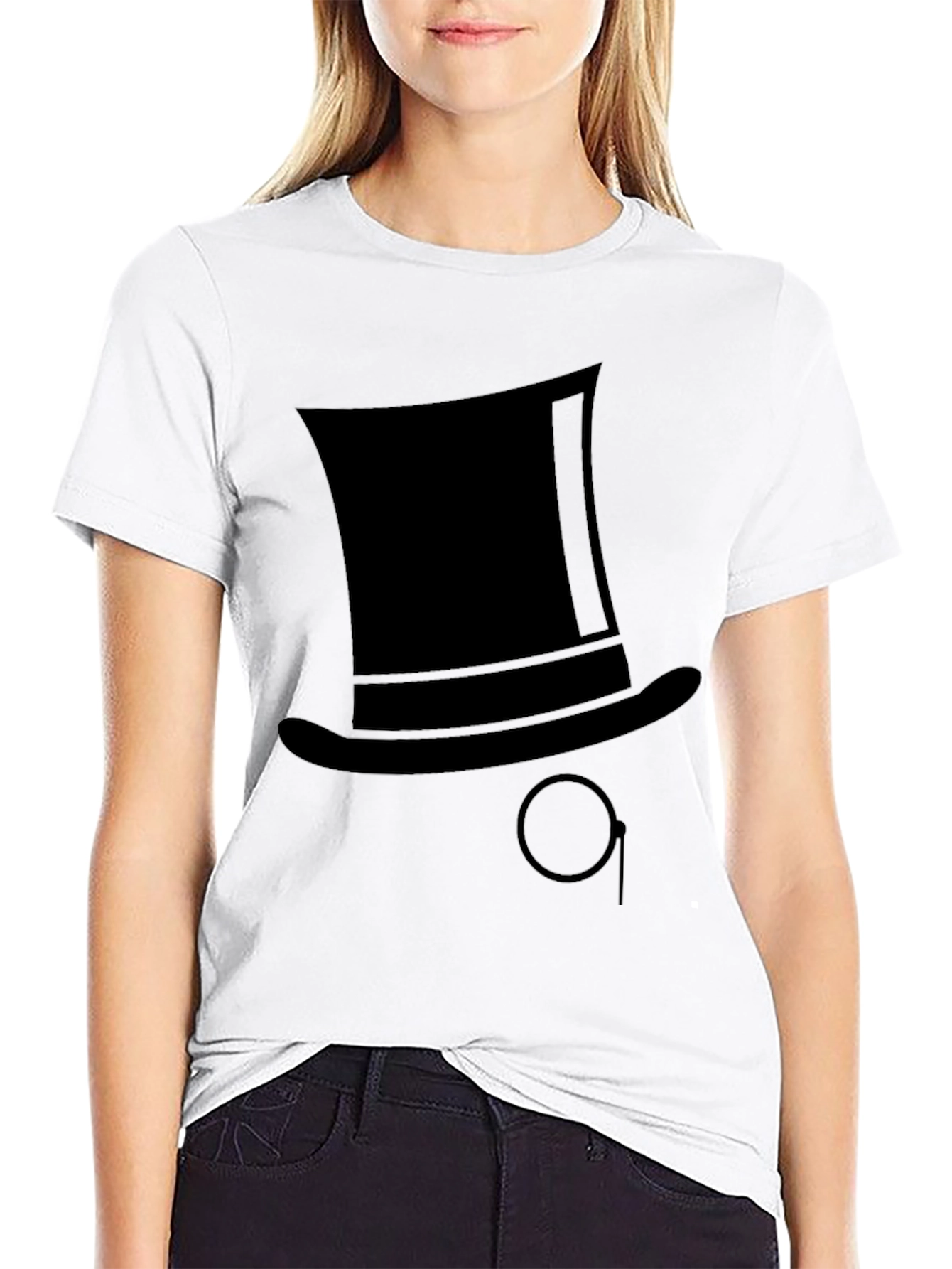 Top Hat Monocle Graphic Tee - Stylish & Unique