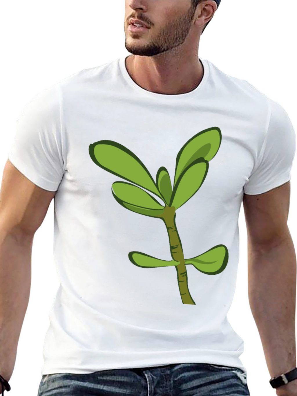 Green Sprout Graphic T-Shirt - Casual Style