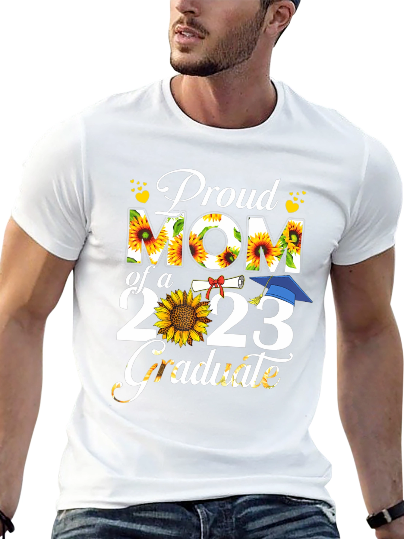 Proud Mom of a 2023 Graduate Sunflower T-Shirt
