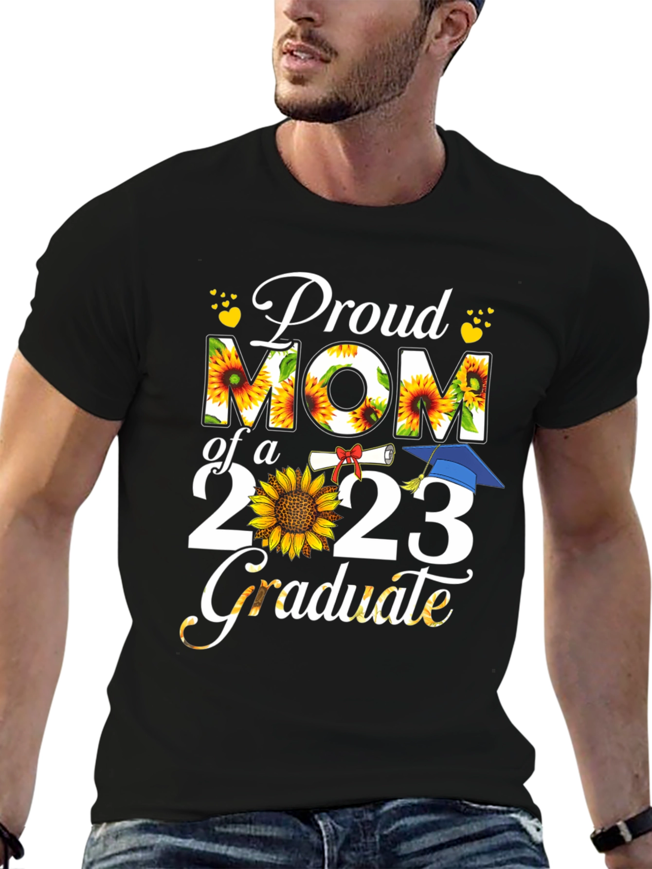 Proud Mom of a 2023 Graduate Sunflower T-Shirt