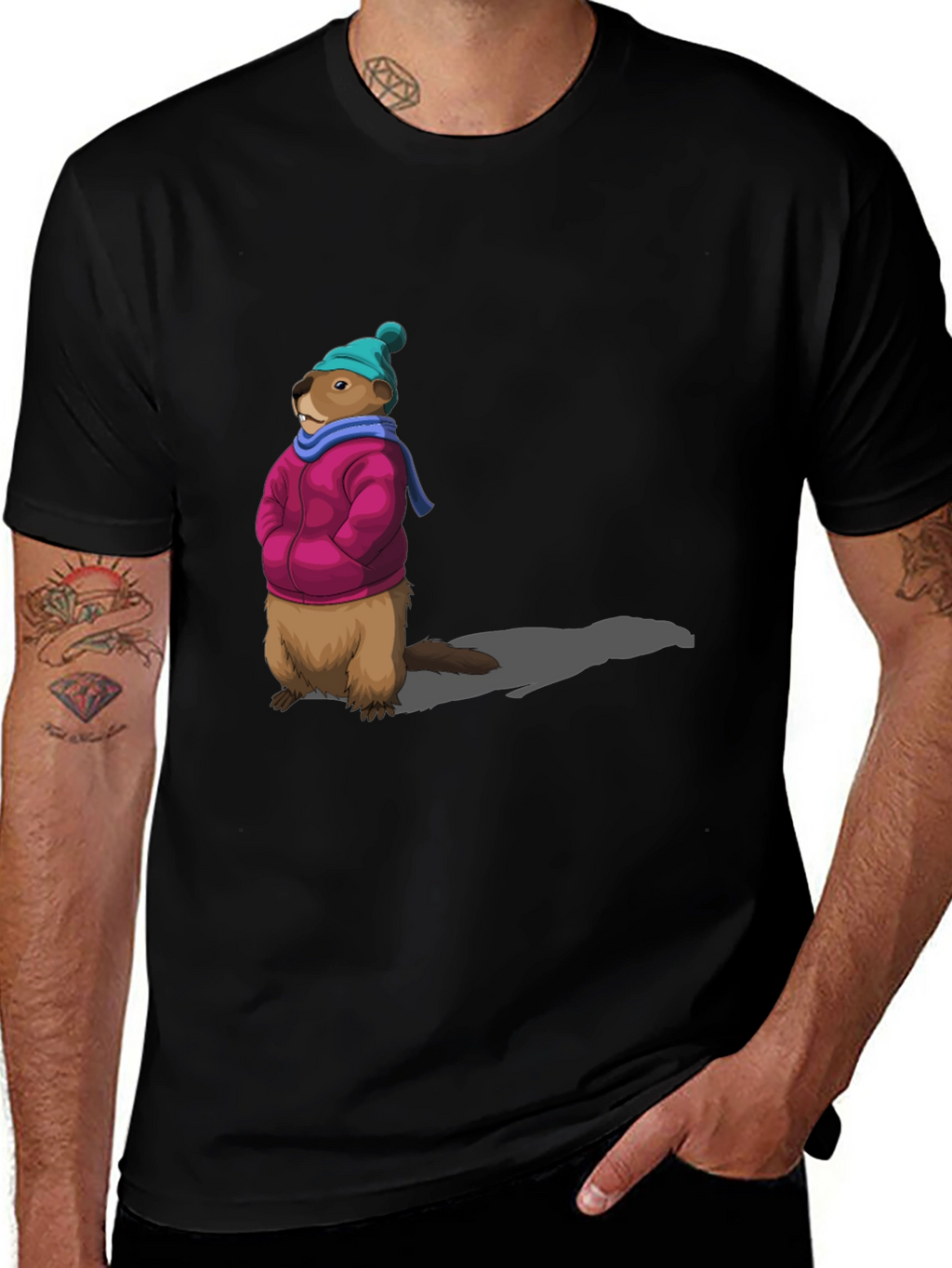 Groundhog Day T-Shirt - Winter Ready Marmot Tee