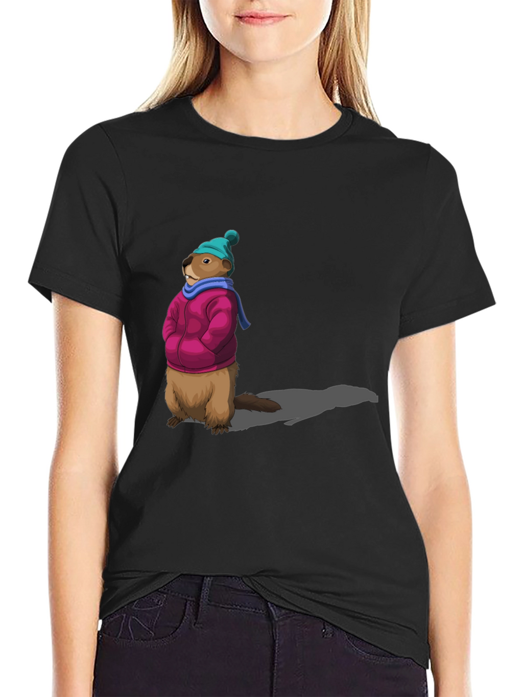 Groundhog Day T-Shirt - Winter Ready Marmot Tee