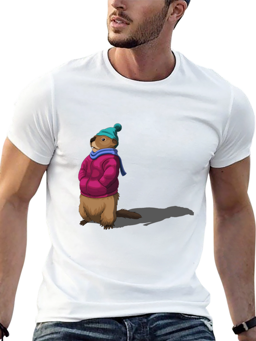 Groundhog Day T-Shirt - Winter Ready Marmot Tee
