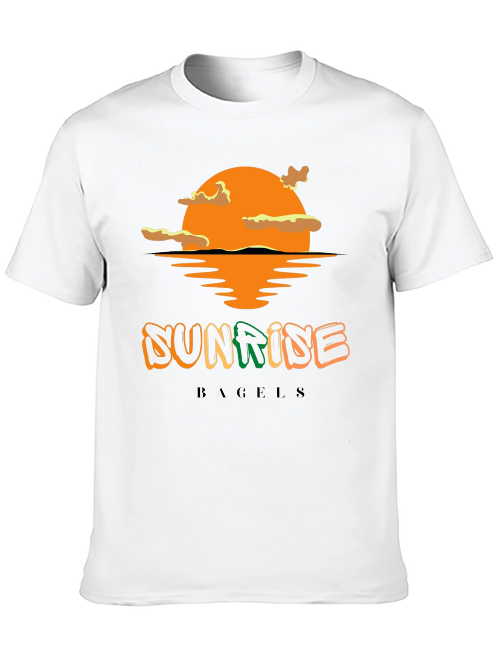 Sunrise Bagels T-Shirt - Black Cotton Blend