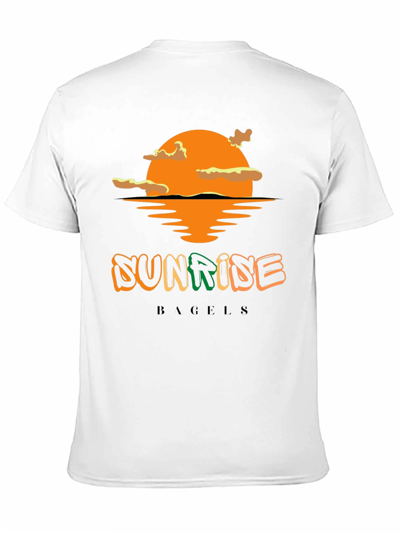 Sunrise Bagels T-Shirt - Black Cotton Blend