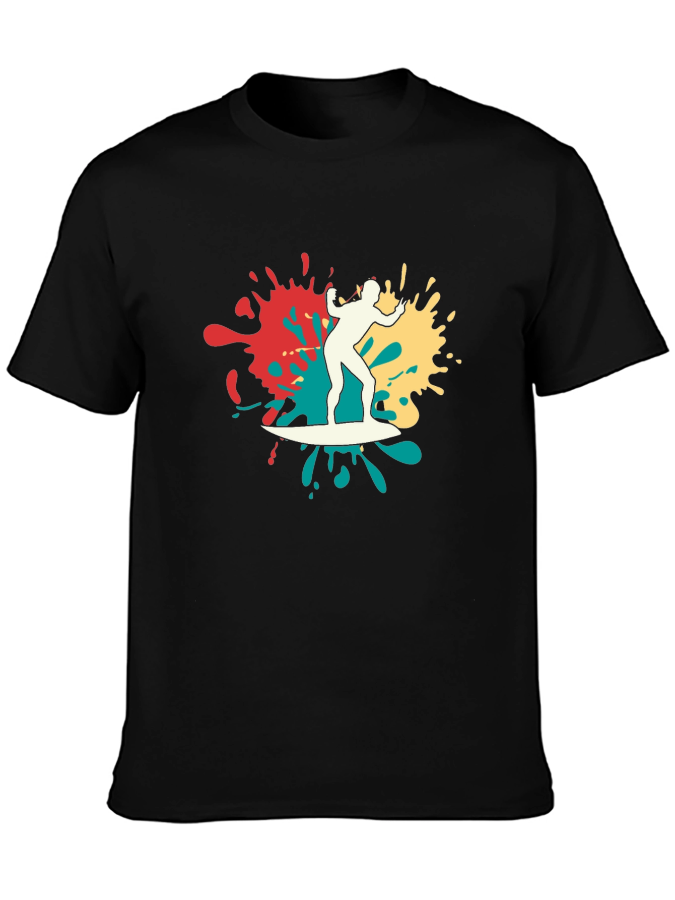 Surfer Graphic Tee - Mens Black T-Shirt