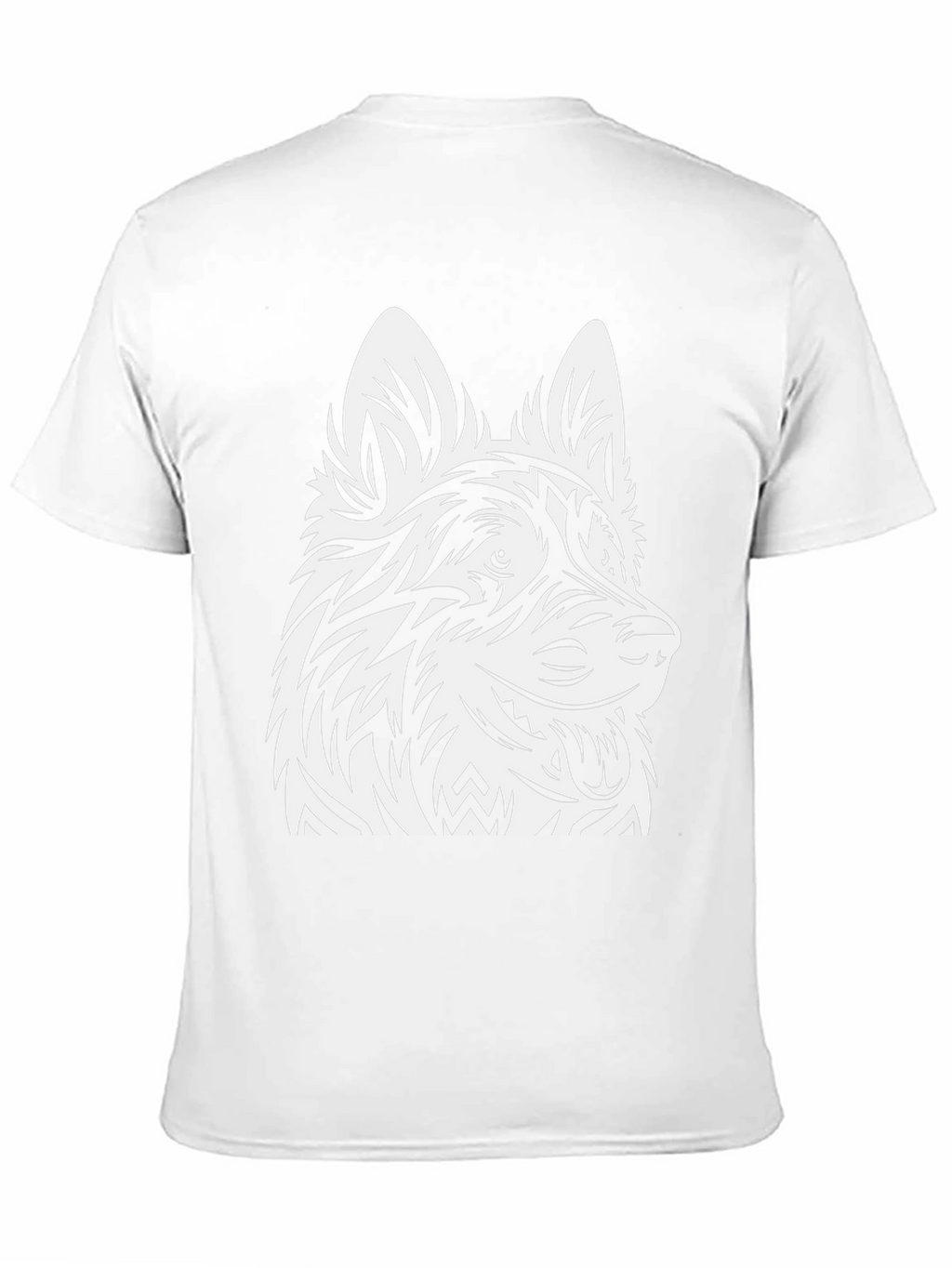 Tribal Dog Graphic Black Tee