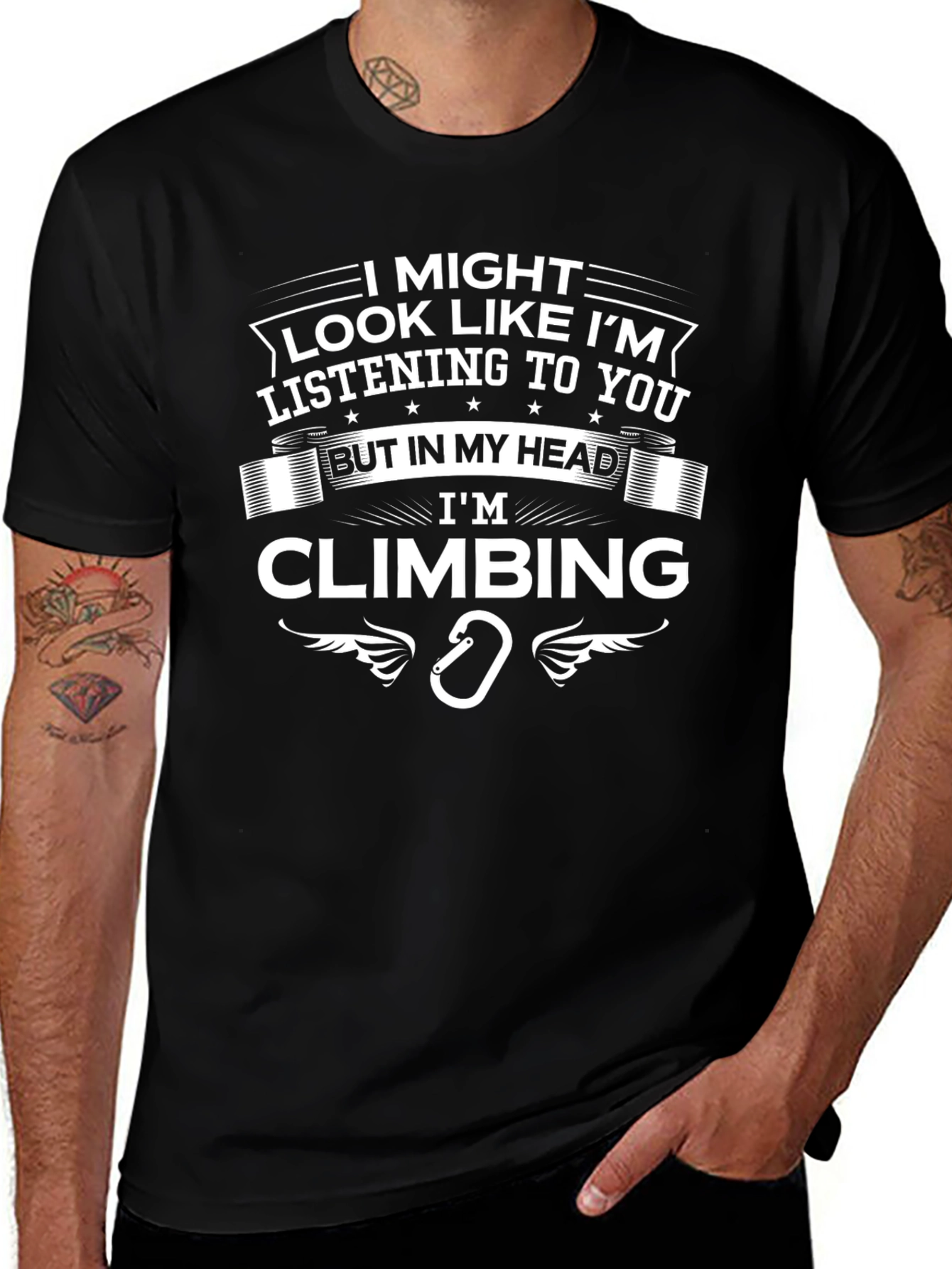 Im Climbing T-Shirt - Funny Rock Climbing Tee