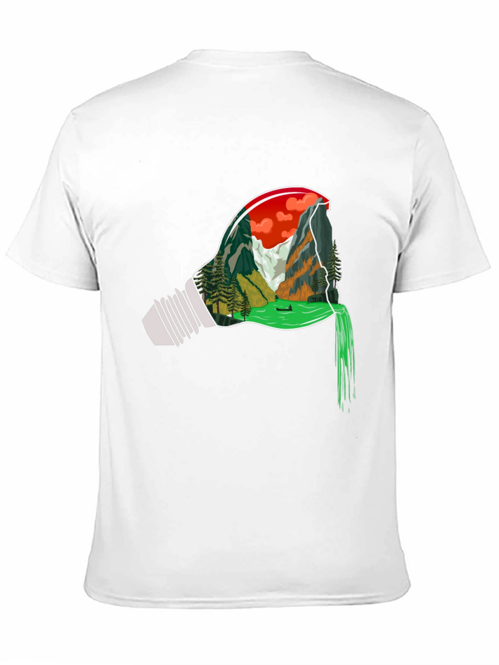 Nature Bulb Graphic Tee - Mens Black T-Shirt