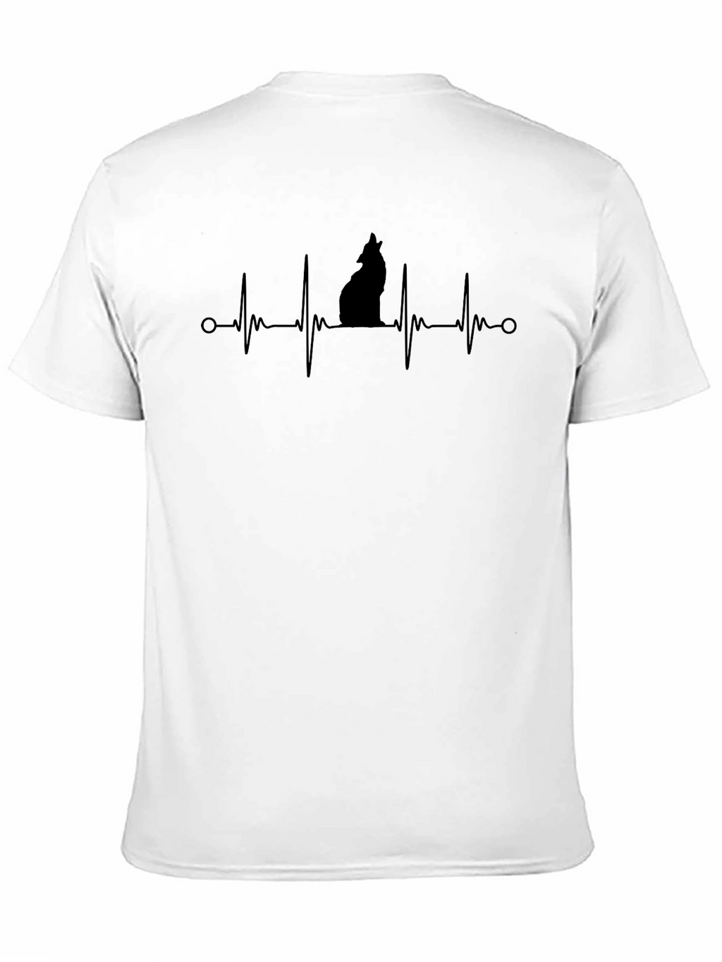 Wolf Heartbeat T-Shirt - Mens Graphic Tee