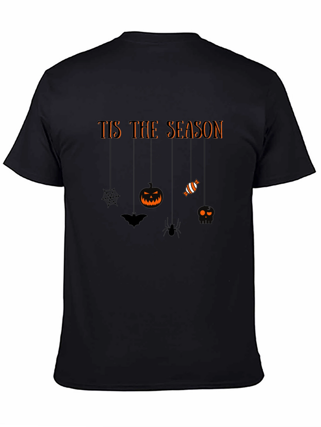 Tis the Season Halloween Black Graphic Tee