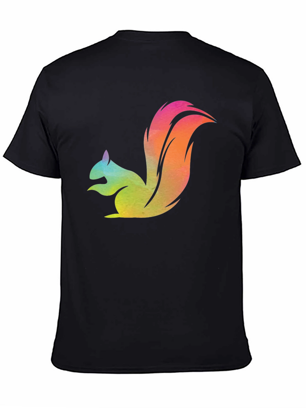 Colorful Squirrel Graphic T-Shirt