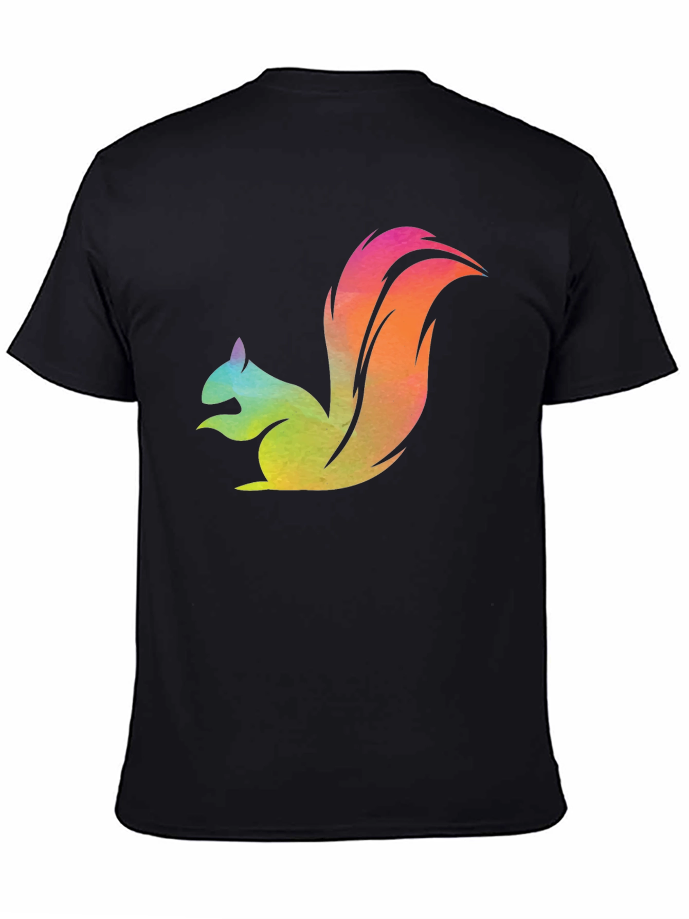 Colorful Squirrel Graphic T-Shirt