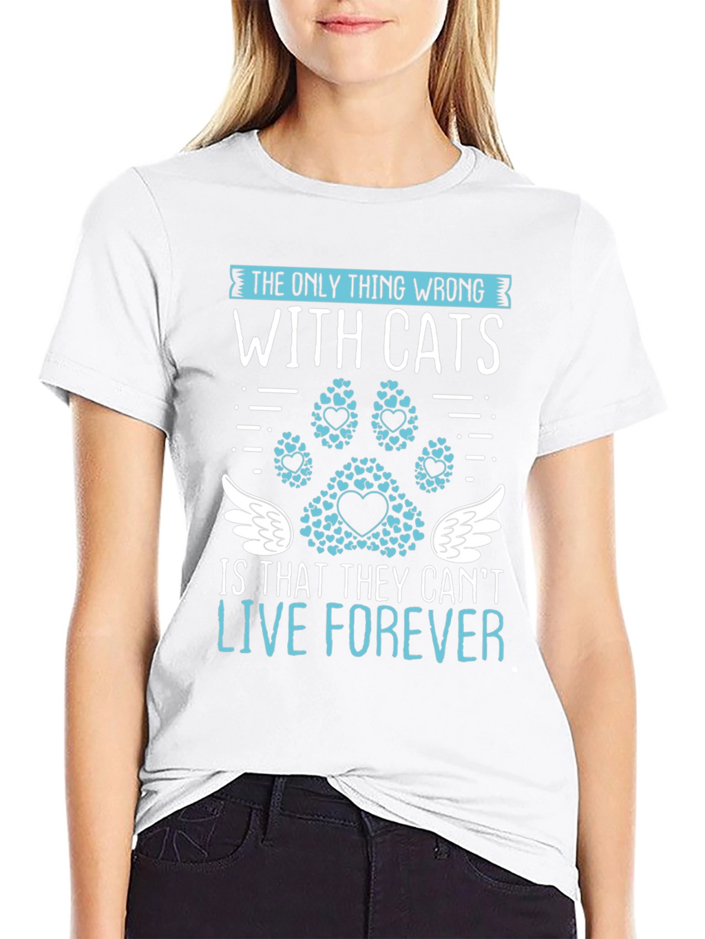 Cat Lover T-Shirt: Live Forever Tee