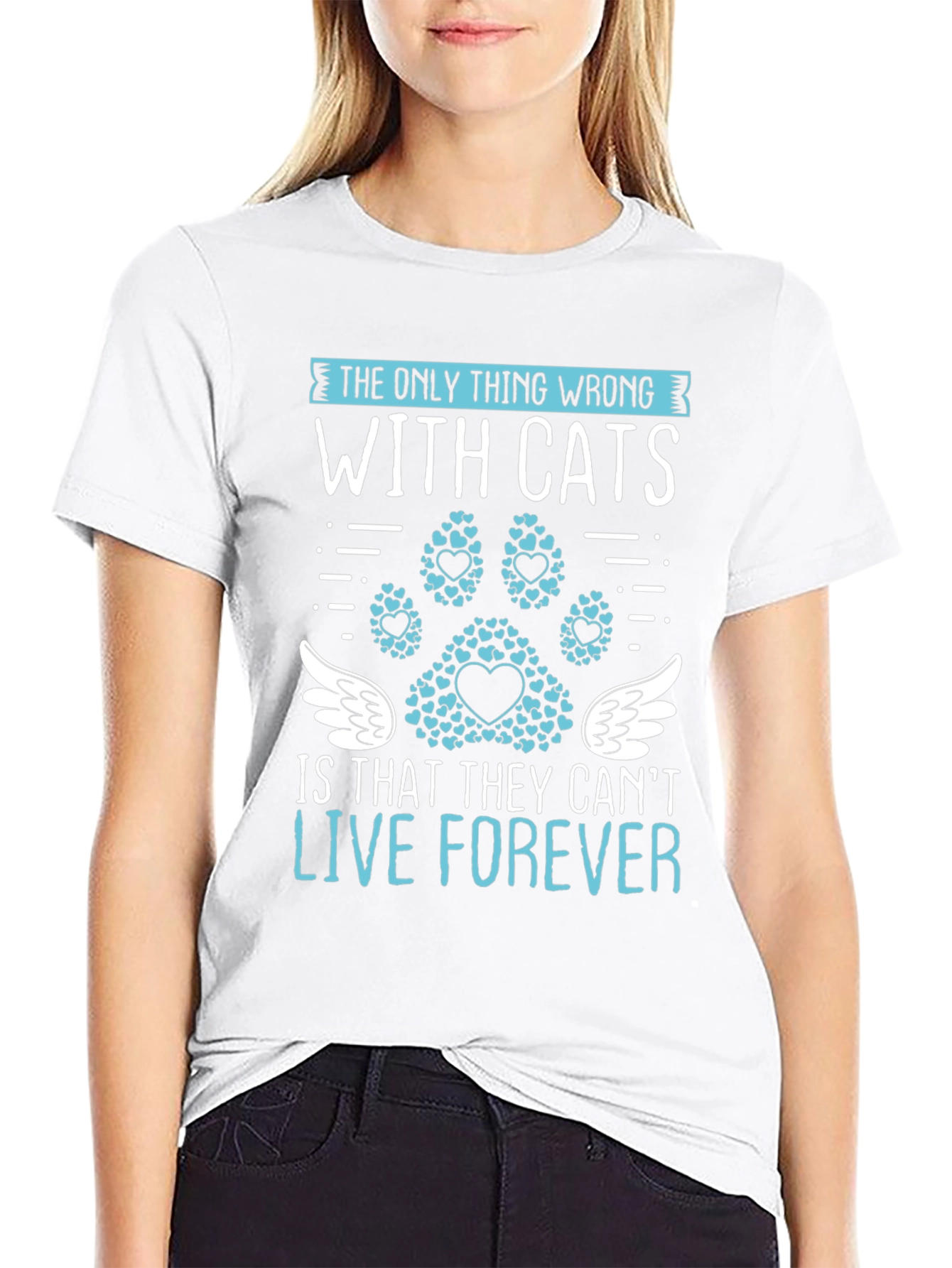 Cat Lover T-Shirt: Live Forever Tee