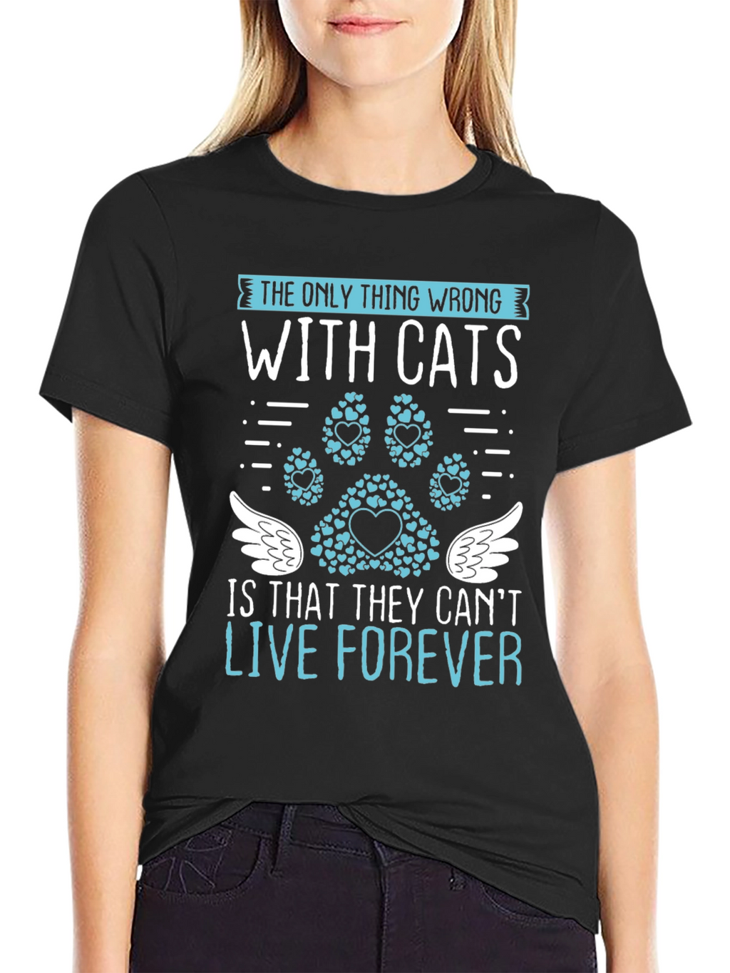 Cat Lover T-Shirt: Live Forever Tee