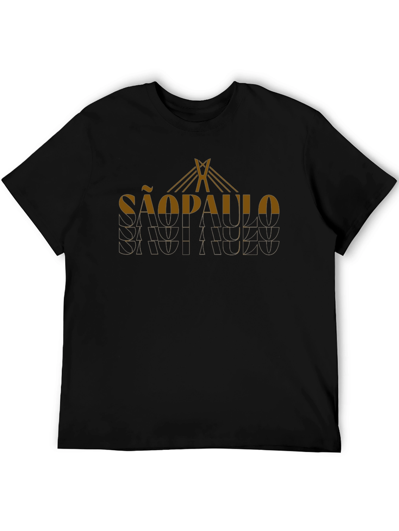 Sao Paulo Graphic Tee - Mens Black T-Shirt