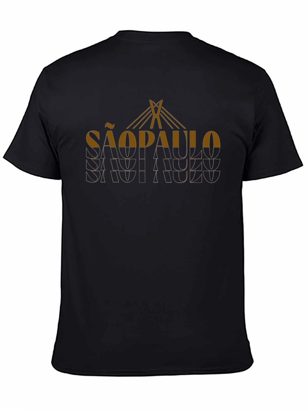 Sao Paulo Graphic Tee - Mens Black T-Shirt
