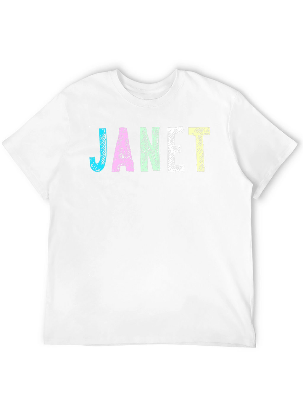 Janet Graphic T-Shirt - Black Crew Neck Tee