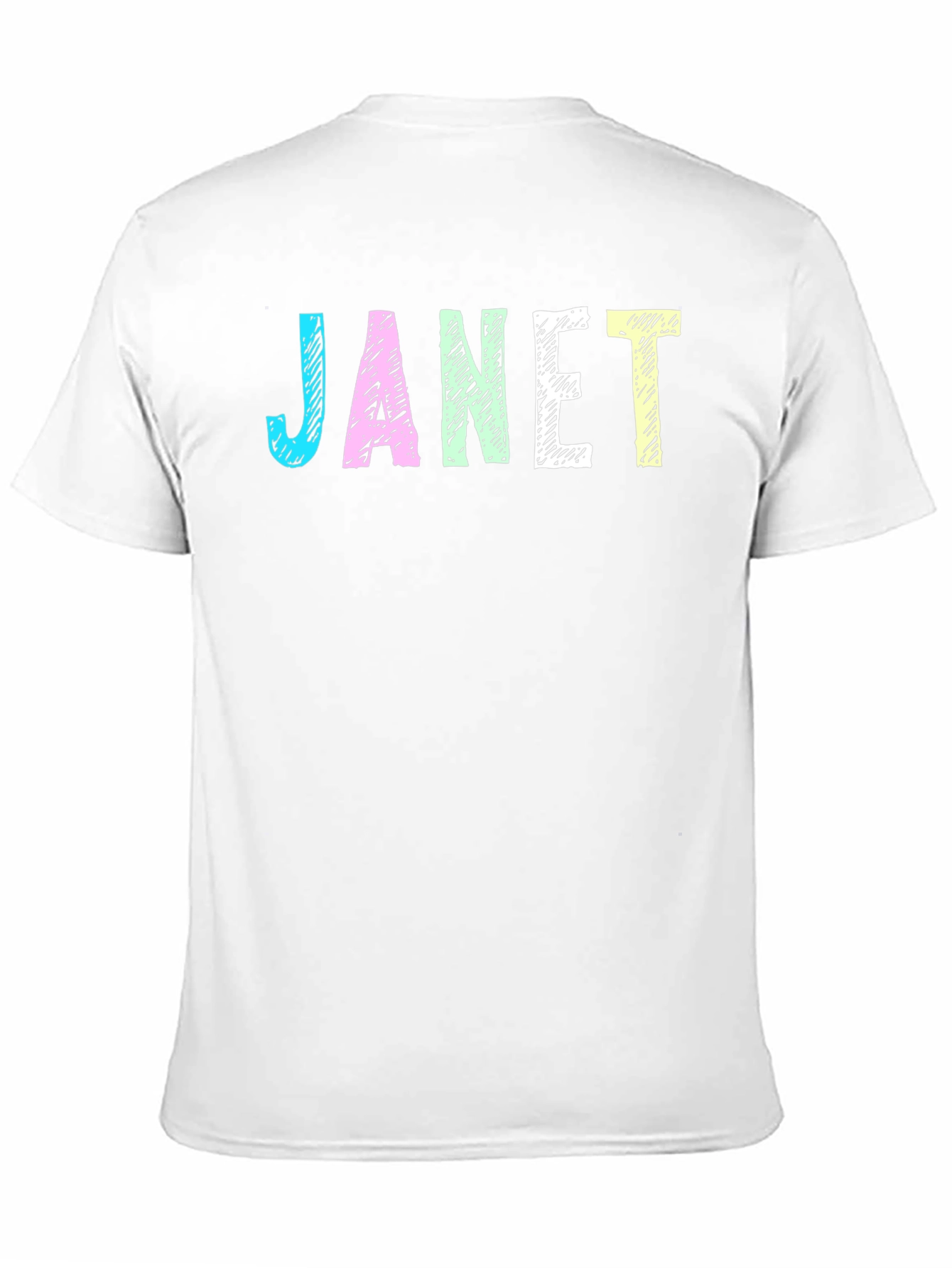 Janet Graphic T-Shirt - Black Crew Neck Tee
