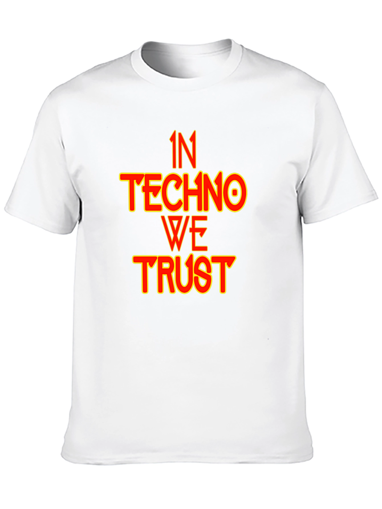 In Techno We Trust Black T-Shirt