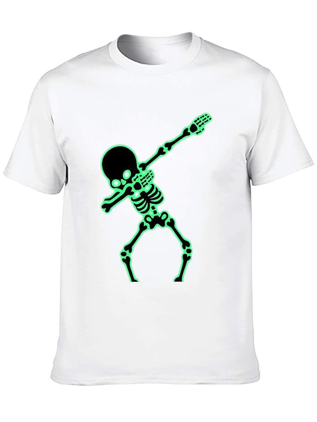 Glow-in-Dark Skeleton Dab Graphic Tee