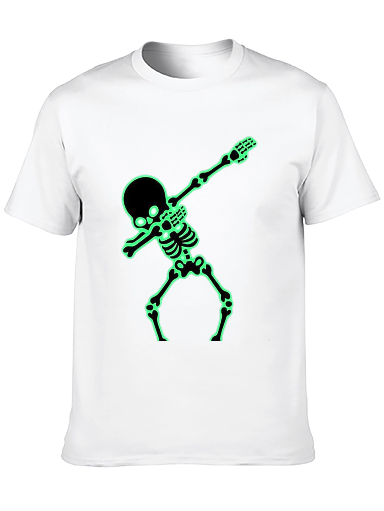 Glow-in-Dark Skeleton Dab Graphic Tee