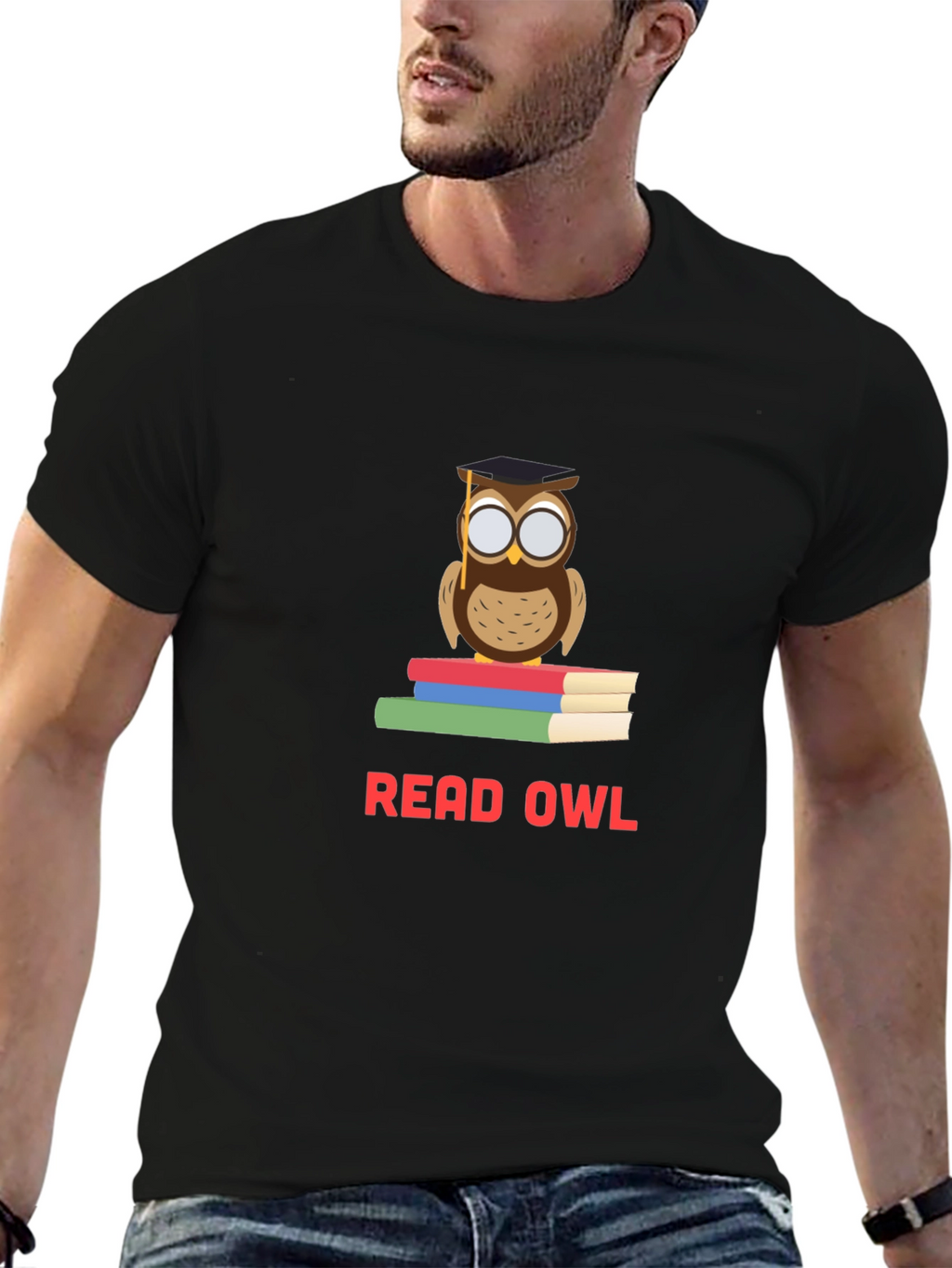 Read Owl Graphic T-Shirt - Book Lover Tee