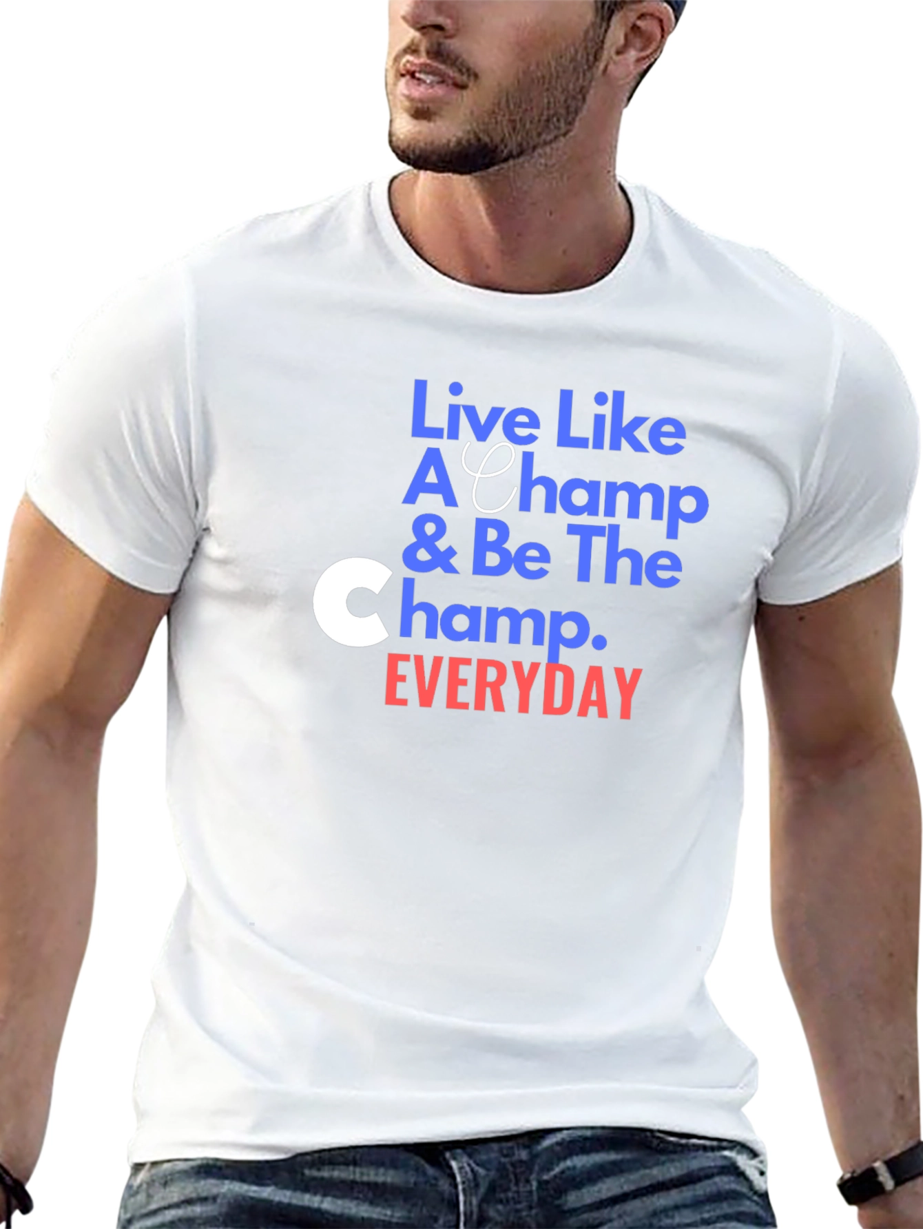 Live Like A Champ Black T-Shirt